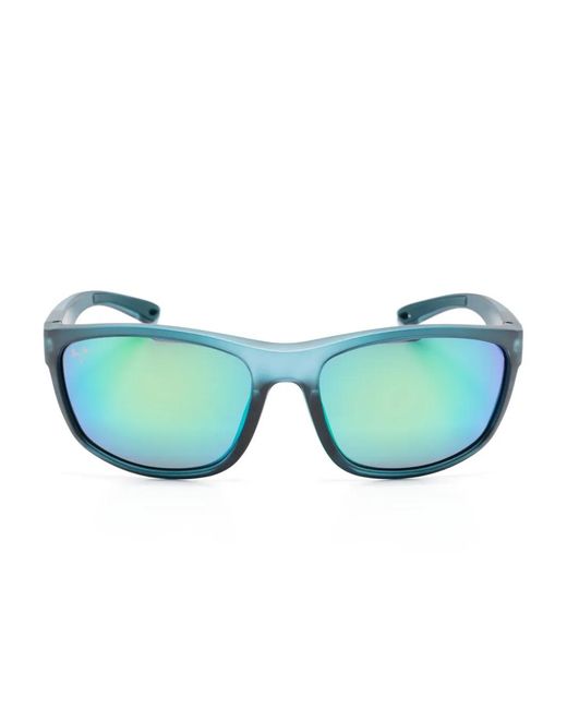 Maui Jim Blue Predator 03 Logo-Plaque Sunglasses for men