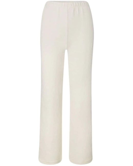 Pantalon de jogging droit à taille élastiquée ÉTERNE en coloris White