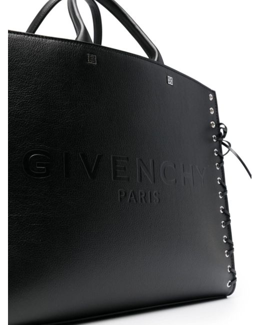 Givenchy Black G-tote Corset Medium Leather Tote