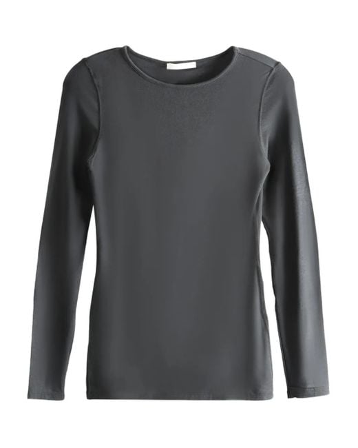 Amomento Gray Long-Sleeve Top