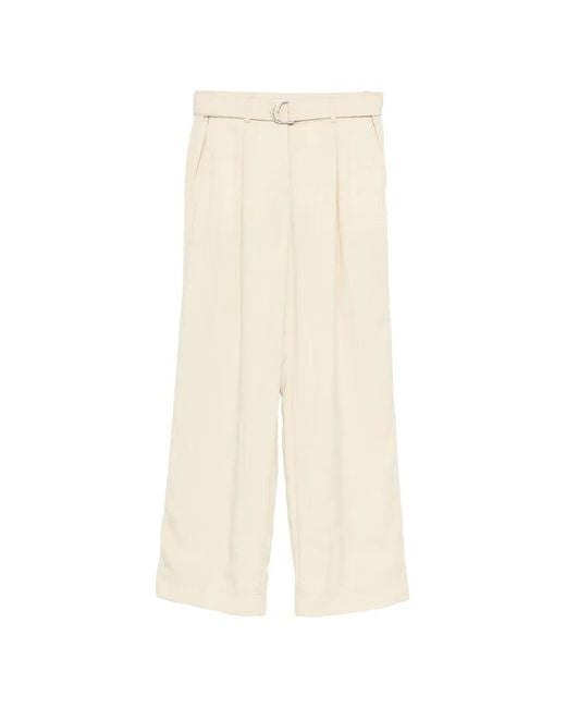 Pantalones Con Cinturón Helmut Lang de color White