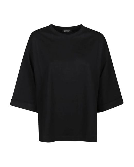Camiseta de algodón Aragona de color Black