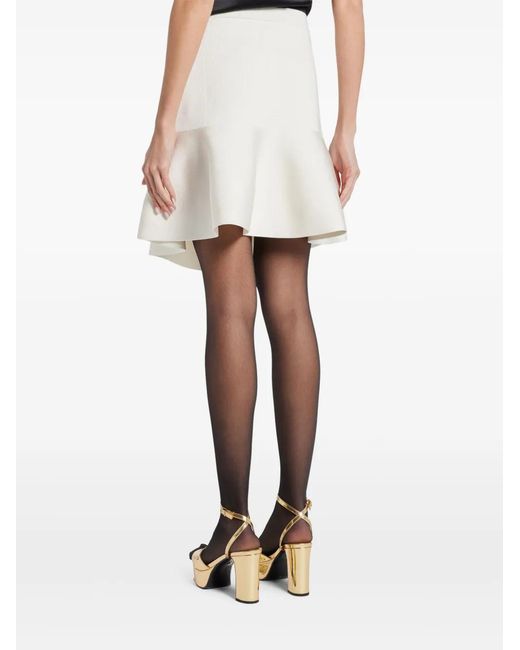 Tom Ford White Peplum Mini Skirt