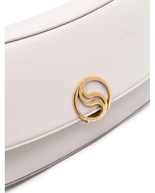 Stella McCartney White S-Wave Shoulder Bag