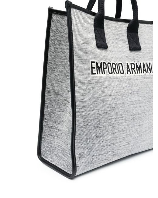 emporio armani black tote bag