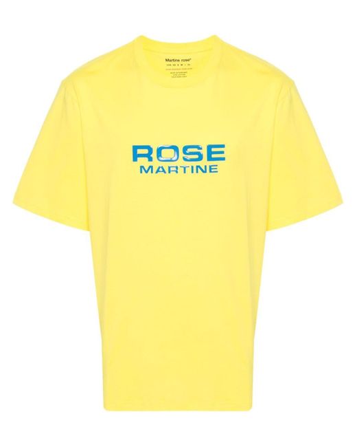 T-shirt con stampa di Martine Rose in Yellow