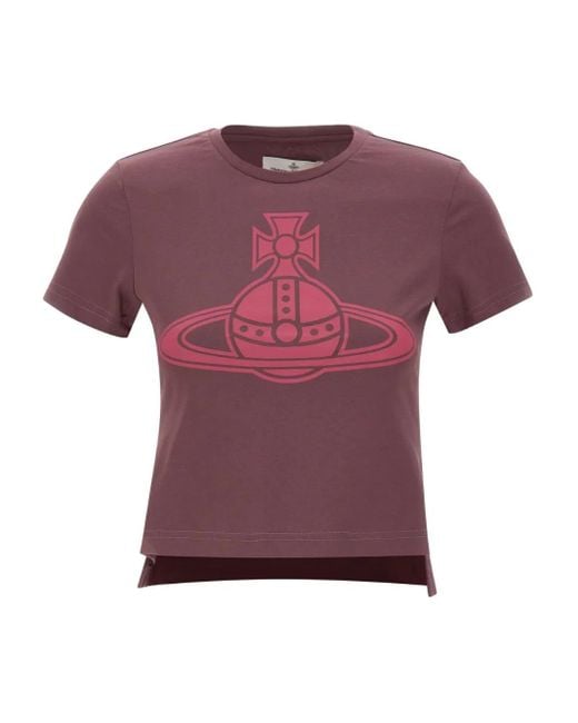 Vivienne Westwood Paris Orb Mini Peru Tシャツ Pink