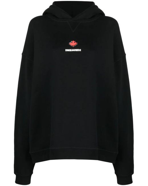 Sudadera Con Capucha Y Logo DSquared² de color Black