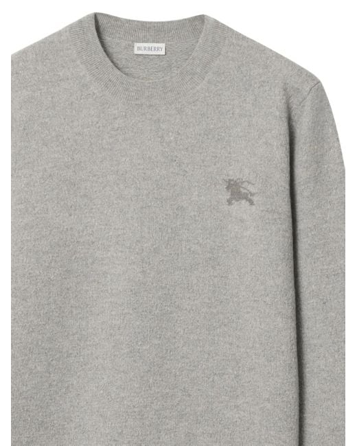 Burberry Gray Wool Sweater for men