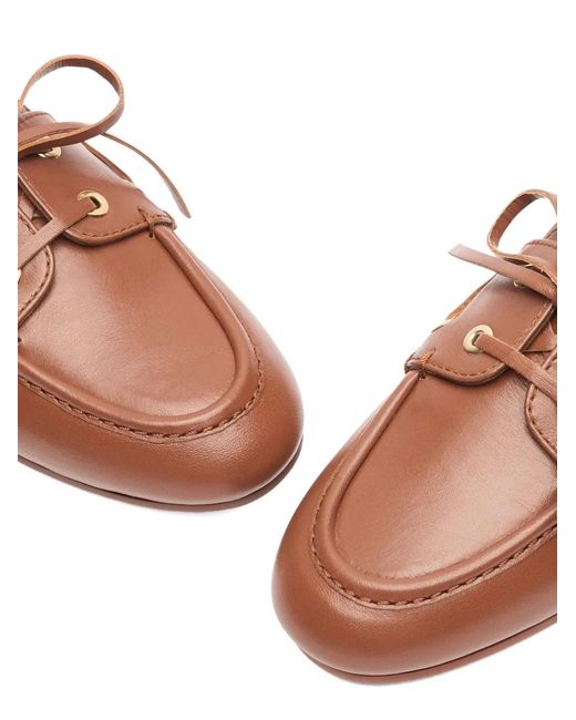 Stuart Weitzman Brown Tinsley Loafers