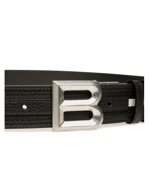Bally Gestreifter Gürtel Mit B-Logo in Black für Herren