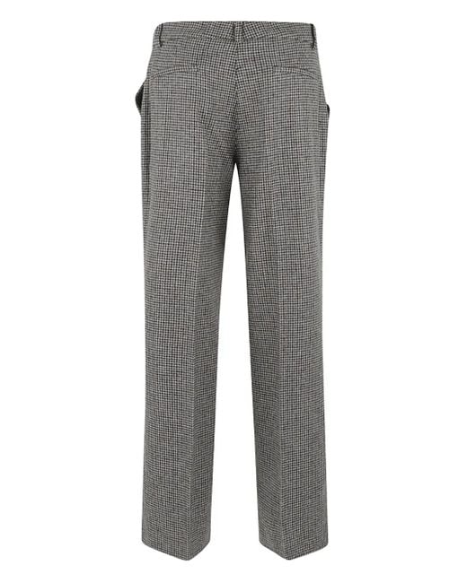 P.A.R.O.S.H. Gray Checked Trousers