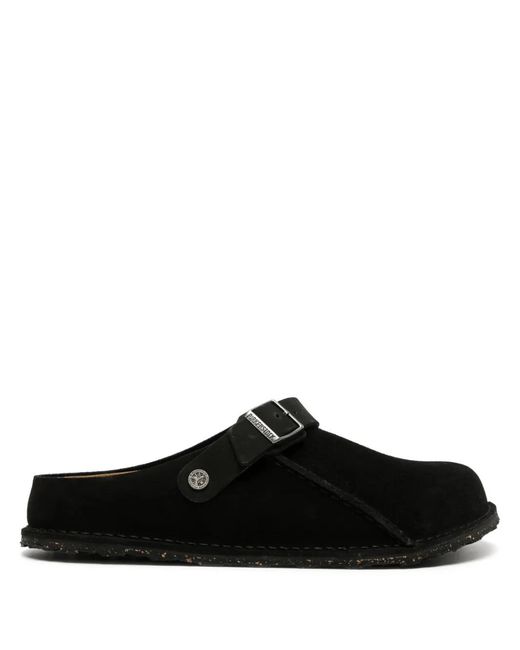 Birkenstock メンズ ブラック Lutry Premium スエードスリッポンの通販 
