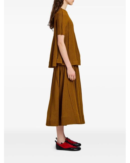 Proenza Schouler Brown Tavia Knited Top