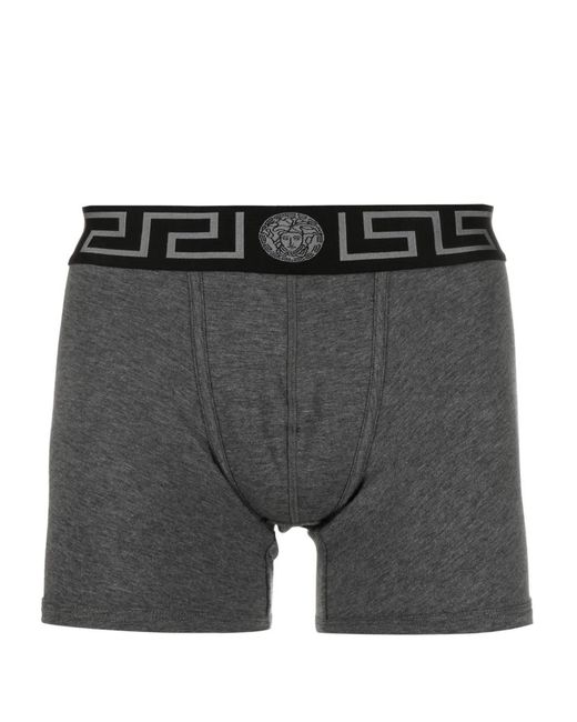 Versace Black Greca Jersey Boxers for men