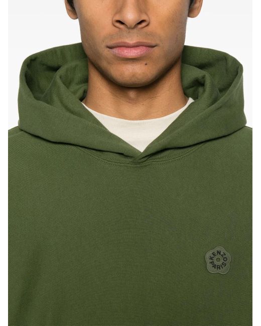 Felpa Boke Flower 2.0 Con Cappuccio di KENZO in Green da Uomo