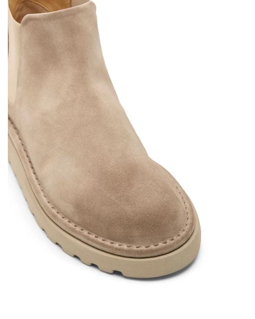 メンズ Marsèll パネル スエードアンクルブーツ Brown