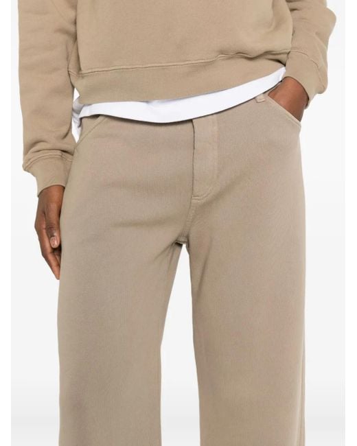 Nili Lotan Natural Tribecca Elasticated-Waistband Track Pants