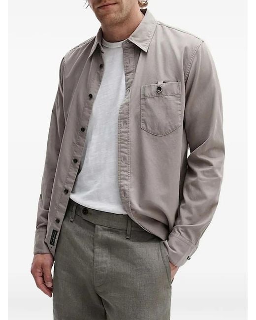 Rag & Bone Gray Evan Straight-Leg Trousers for men