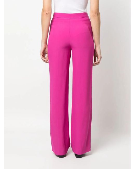 FEDERICA TOSI Pink Straight-Leg Trousers