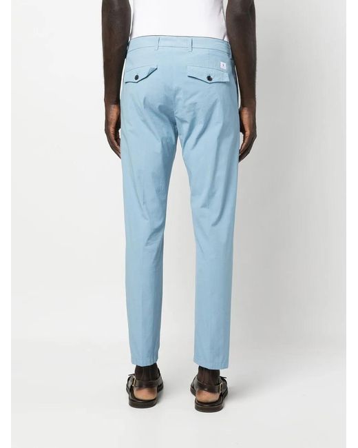 Department 5 Blue Prince Cropped Chino Trousers for men