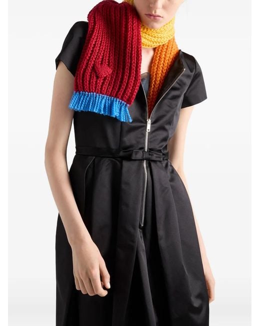 Prada Black Duchesse Silk Dress