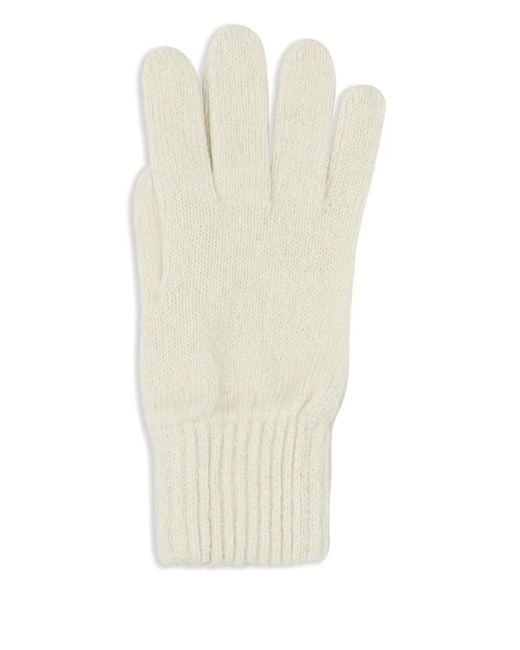 VIETTI MERCHANDISE White Ribbed-Trim Gloves