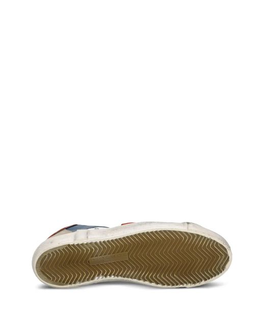 Philippe Model White Prsx Colour-Blocked Low-Top Sneakers for men