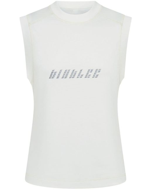 Dion Lee ロゴアップリケ トップ White