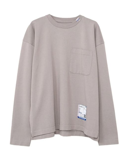 in・stru(men-tal) T-Shirt Met Lange Mouwen in het Gray voor heren