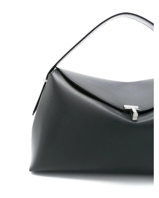 Totême  Black T-Lock Leather Top-Handle Bag