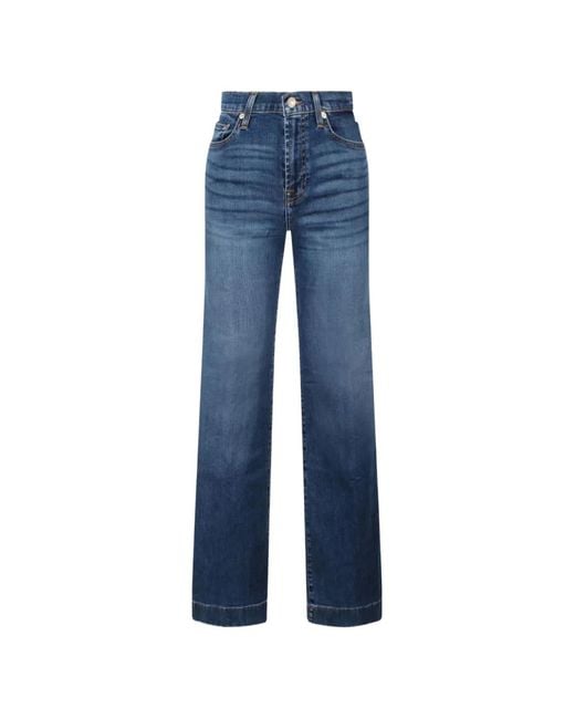Seven7 Blue Jean À Effet Délavé À Cinq Poches