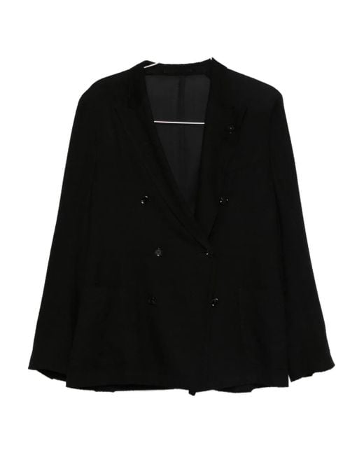 Chaqueta con doble botonadura Lardini de hombre de color Black