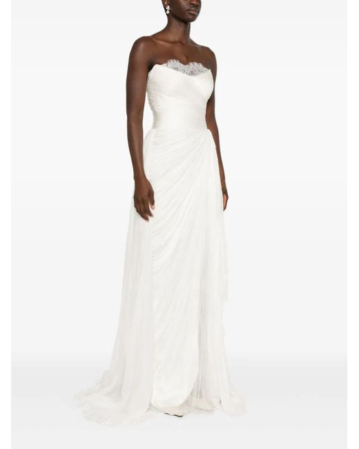 IRIS SERBAN White Shea Gown