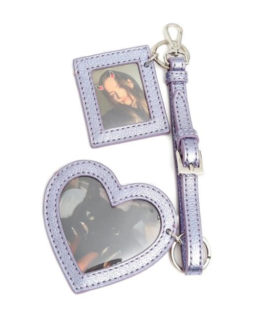 Pepa Salazar White Heart-Frame Charm