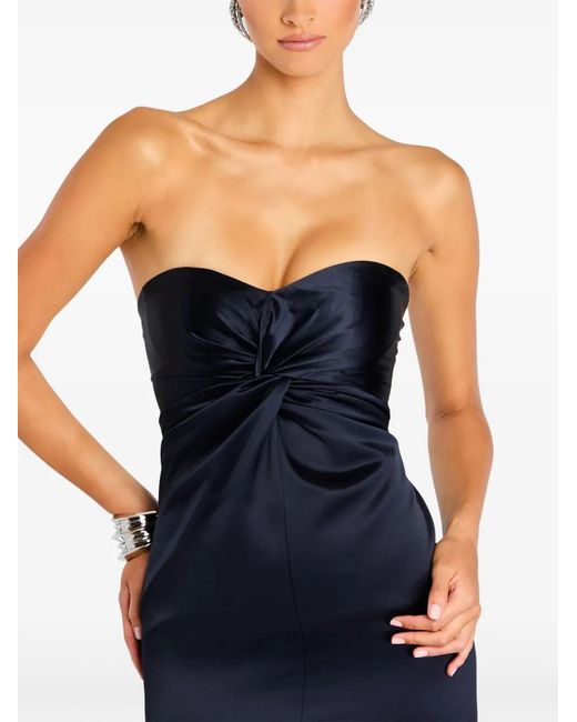 retroféte Olivine Jurk in het Blue