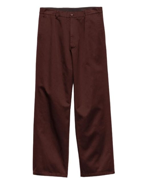 Prada Purple Cotton Pants for men