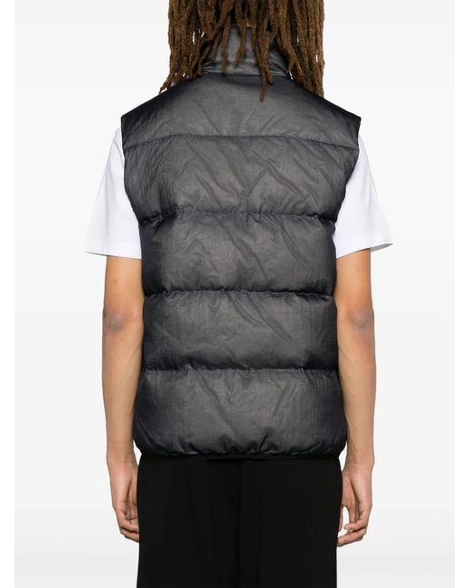 Chaleco Acolchado Con Logo En Relieve DSquared² de hombre de color Gray