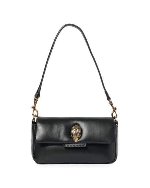 Kurt Geiger Black Mini Oxford Leather Shoulder Bag