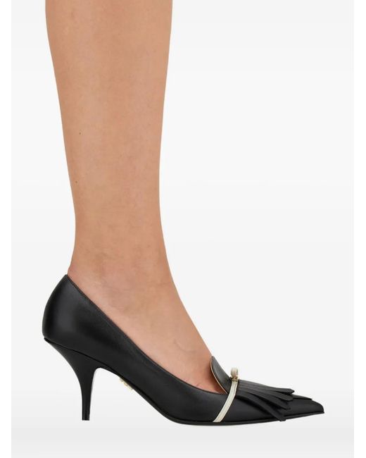 Ferragamo Black Mini Bow-Embellished Pumps
