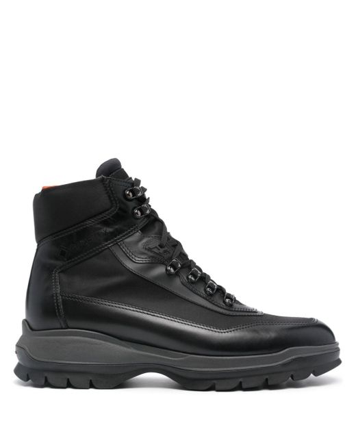 Santoni Black X Gore-tex Hiking Boots for men