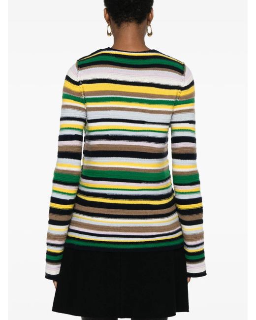 Dorothee Schumacher ストライプ セーター Green