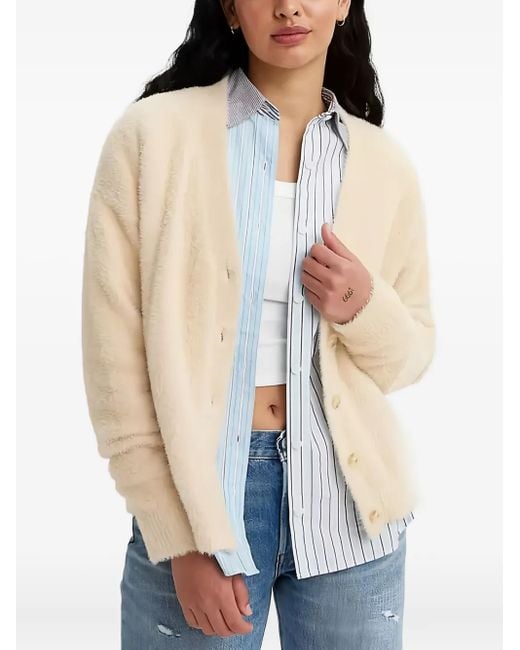 Levi's Natural Cardigan mit V-Ausschnitt
