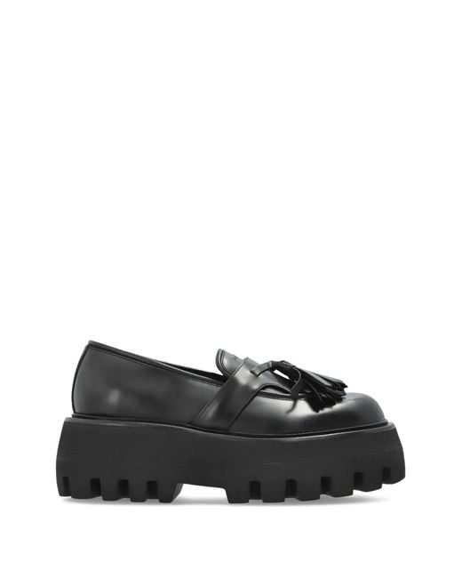 McQueen Black Sofa Loafers