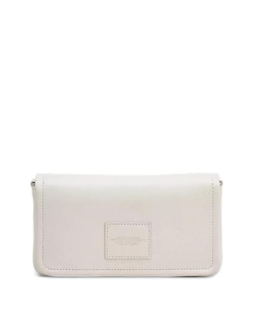 Marc Jacobs White Embossed Strap Shoulder Bag