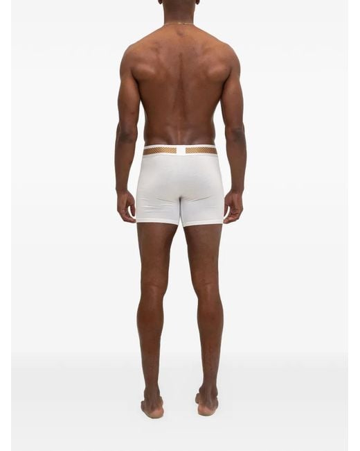 PLACE OF ELMS White Elastic-Waist Boxer Shorts for men