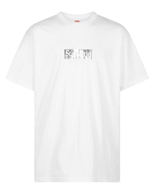 Supreme White Chicago Box Logo T-shirt