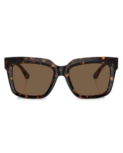 Burberry Brown Tortoiseshell Square-frame Sunglasses