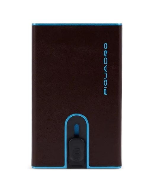 Piquadro Black Porte-Cartes À Logo Imprimé for men