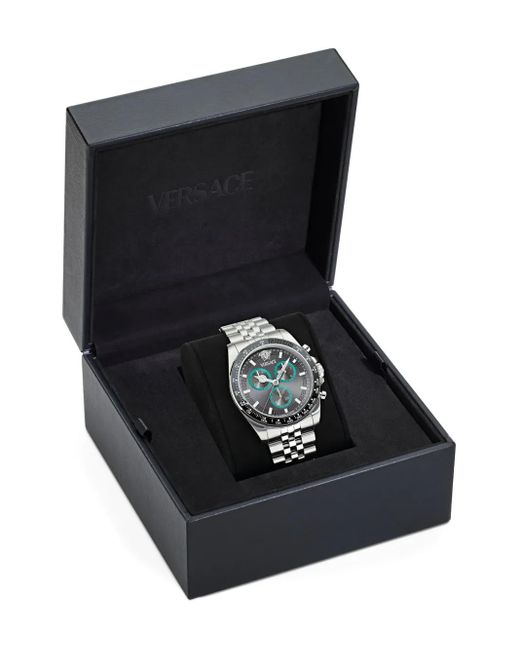 Versace White Greca Chrono Wave Watch for men